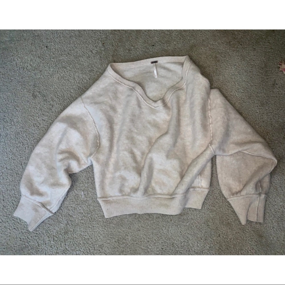 Free People Cashmere Cropped Sweater